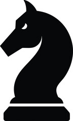 Chess Knight Silhouette