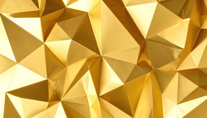 Golden polygonal texture