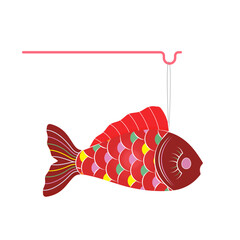 Carp Lantern &ndash; Traditional Vietnamese Mid-Autumn Festival Symbol Illustration