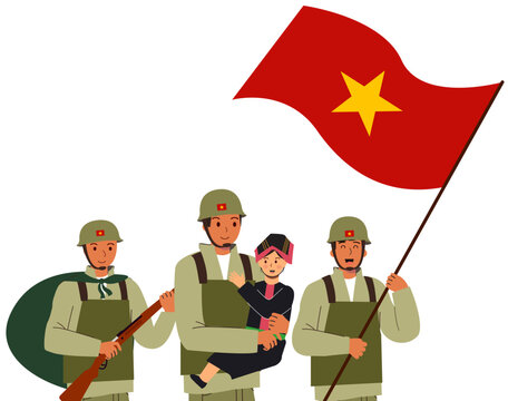 Vietnam National Day Celebration Illustration