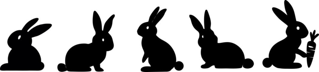 silhouette of a rabbit