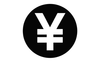 Fototapeta premium Yen Currency Symbol in Circle money finance