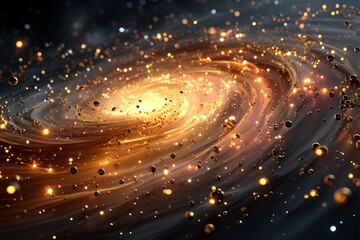 Golden spiral galaxy (1)