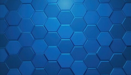 Fototapeta premium Modern Abstract Tech Design With Deep Blue Hex Pattern