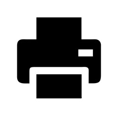 printer icon isolated on white