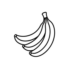 banana bunch icon vector