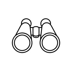 binoculars icon vector