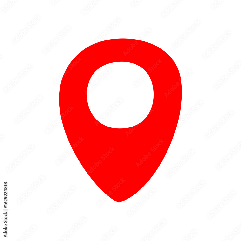 Aufkleber map pointer icon.