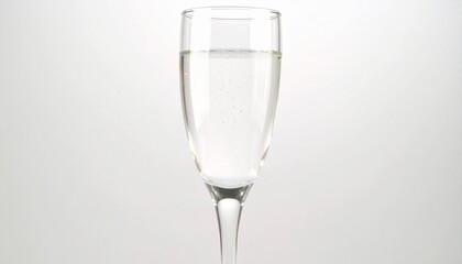 A Glass with Transparent Liquid Showcasing Clarity, Elegance, and Minimalist Aesthetics