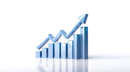 Progress Chart: A dynamic upward trend in finance and business