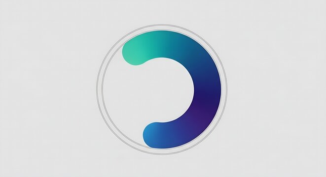 Abstract Gradient Circle Design Element for Modern Backgrounds and Logos