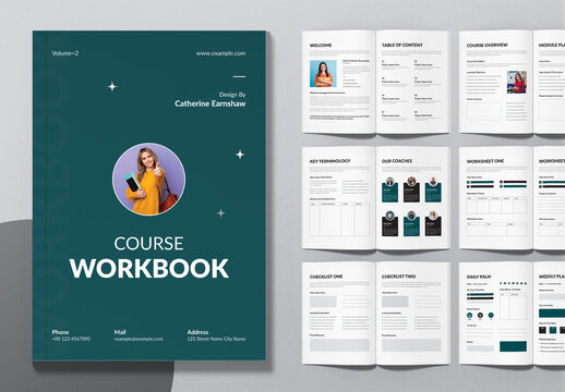 Learning Course Workbook Design Layout