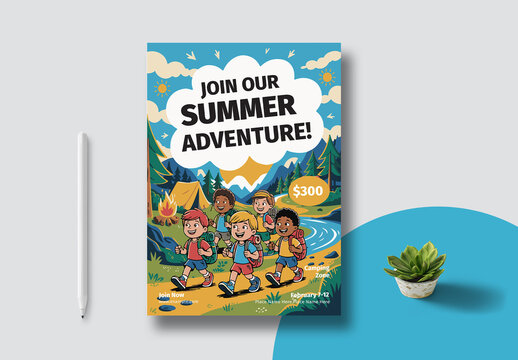 Summer Kids Camp Event Flyer