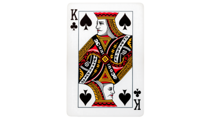 King of Spades playing card, classic game of chance for casino or poker night