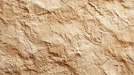 Close up view of a textured rock surface with beige and brown tones.