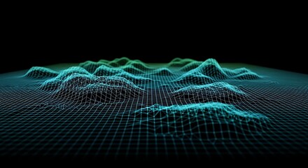 Green digital rain of binary code cascading down, creating a futuristic, immersive digital landscape.