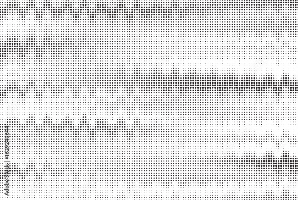 Poster abstract halftone background. dotted wavy effect texture with fading effect. black and white circle 