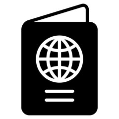 Passport mixed color icon
