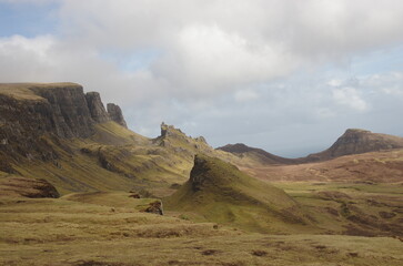 mountain landscape with clouds