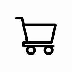 shopping cart buy icon vector sign
