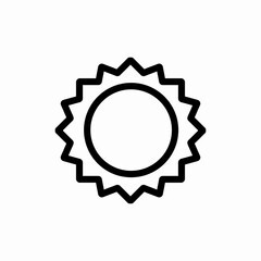 sun brightness light icon vector sign