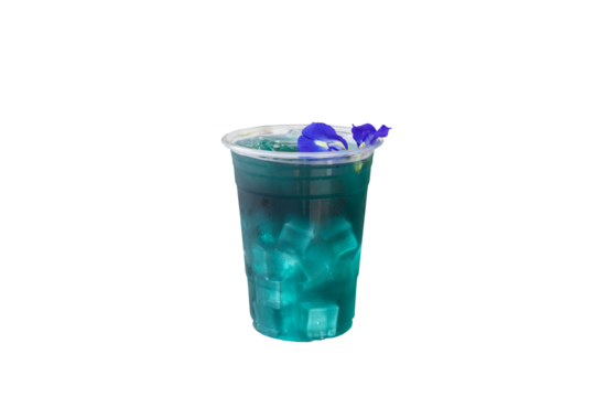 herbal drinks butterfly pea flowers water cold tasty menu for health care 