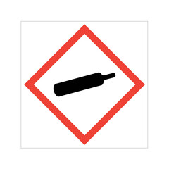 Gas Cylinder, OSHA hazard icon, symbol