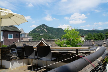 view from Bukchon Asian Cultural Art Museum Observatory