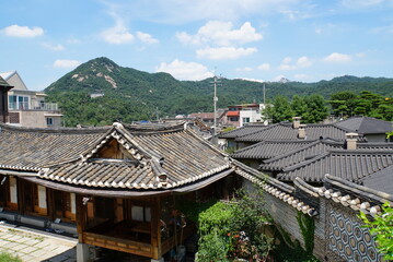 view from Bukchon Asian Cultural Art Museum Observatory