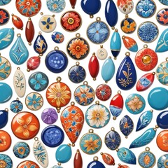 Exquisitely Detailed Enamel Jewelry Components