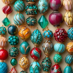 A Symphony of Color: Hand-Painted Glass Beads