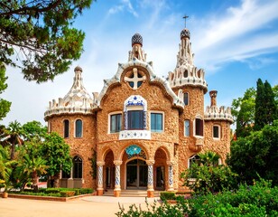 Obraz premium Ornate building, sunny day