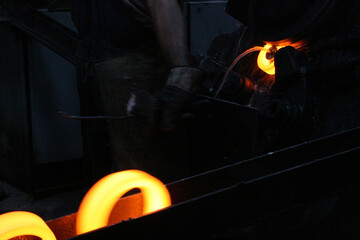 Red-hot metal