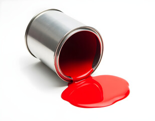 red paint can