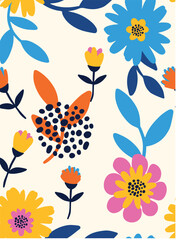 Obraz premium Vector illustration. Seamless pattern for printing.
