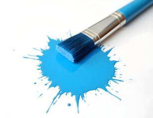 paint brush and paint