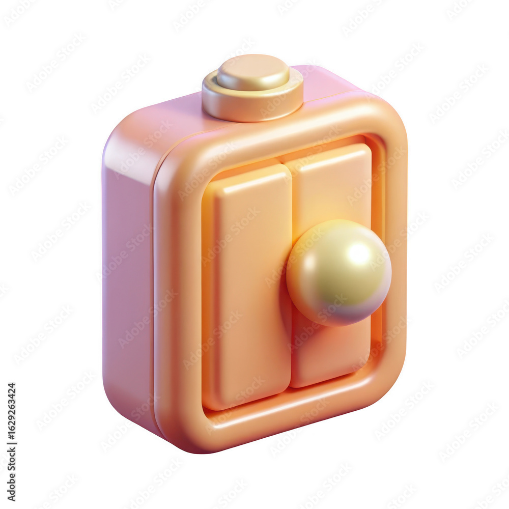 Aufkleber retro game controller with joystick and buttons isolated on transparent background