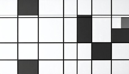 Abstract grid pattern of black and white squares