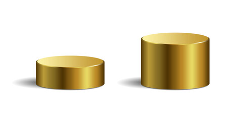 Golden circle podium stage platform pedestal vector for awards, product showcases, and achievements. Ideal for illustrating victory, success, and top-tier presentation.