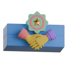 Client brand kit 3D Icon Colorful Style