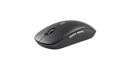 Modern wireless computer mouse isolated PNG with Transparent Background