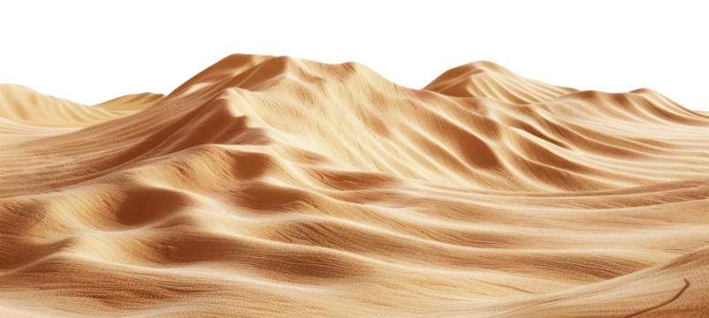 PNG Golden sand dunes under sunlight