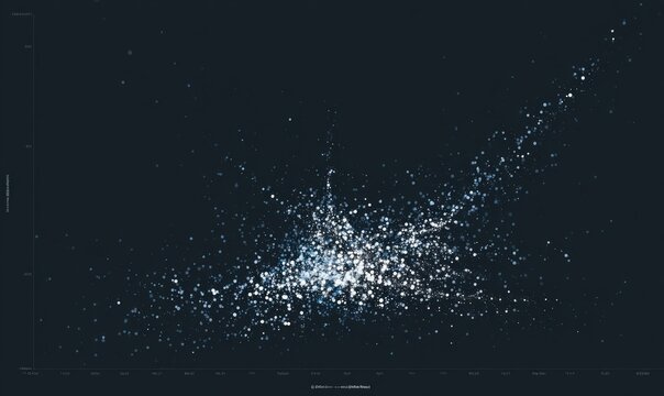 Data Visualization with Scatter Plot on Dark Background, Analysis