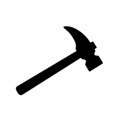 hammer icon vector on white background