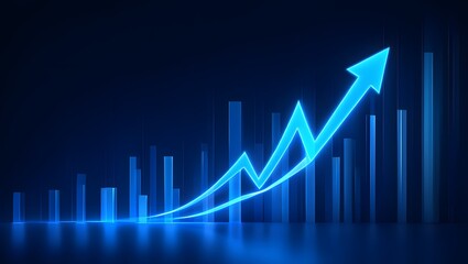 Understanding stock market growth trends and financial business chart analysis data