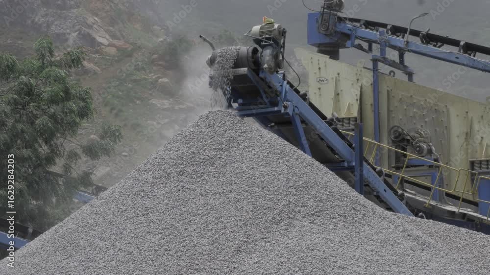 Poster efficient rock breaking machine in action