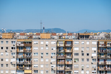Residential panel building in Budapest