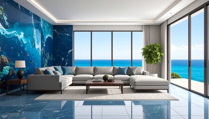 Coastal living room interior (1)