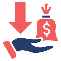 Financial Inclusion solid color icon