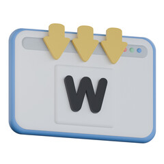 Internal Wiki 3D Icon Colorful Style